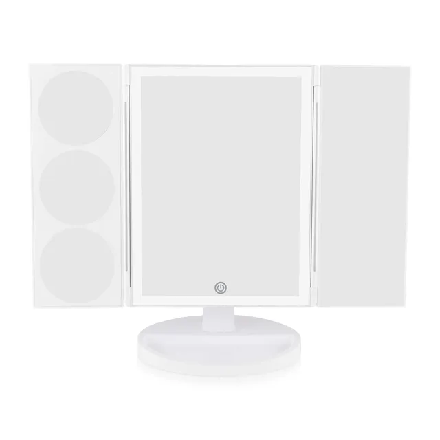 rio-kosmetikspiegel-mit-led-beleuchtung-1x-3x-5x-10x-vergr-erung-dimmbar-klappba image 1