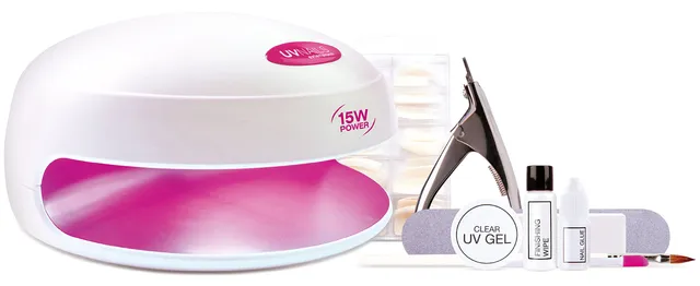 rio-uv-lampe-gel-nagelverl-ngerung-system-komplettes-salon-kit-mit-zubeh-r-und-d image 1