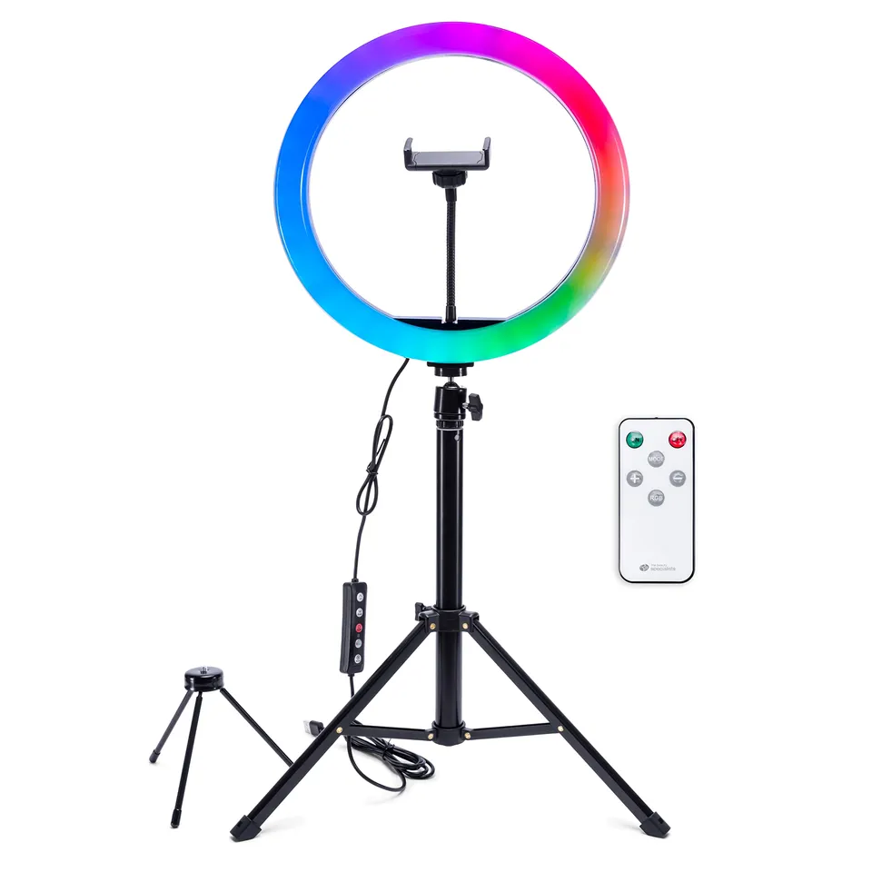 rio-studio-rgb-beauty-ring-light-30-cm-rgb-led-ringlicht-mit-50-farben-3-lichtei image 1