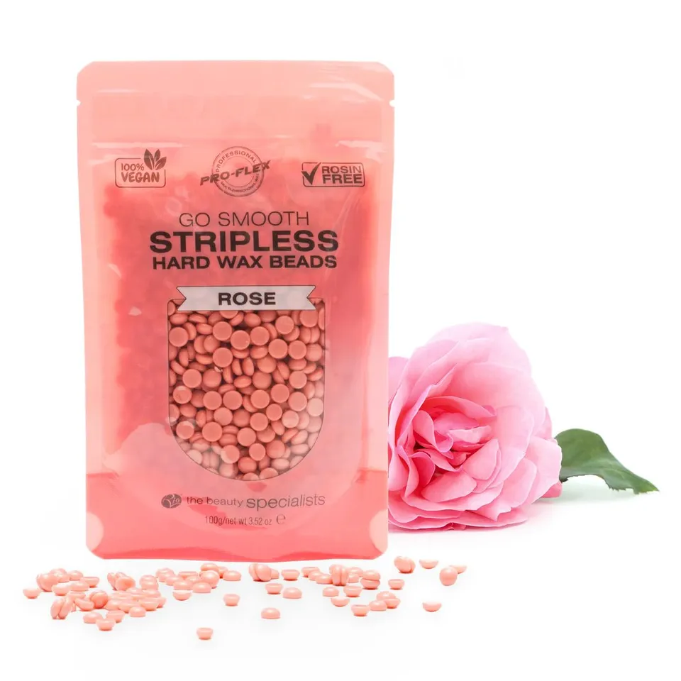 rio-go-smooth-hartwachs-perlen-rose-100-g-streifenloses-hardwachs-vegan-hypoalle image 1