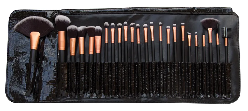 rio-professional-kosmetik-make-up-pinsel-set-24-teile-mit-kunstleder-reiseetui image 1