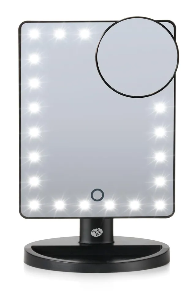 rio-24-led-touch-make-up-spiegel-dimmbar-180-schwenkbar-mit-10-fach-vergr-erung- image 1