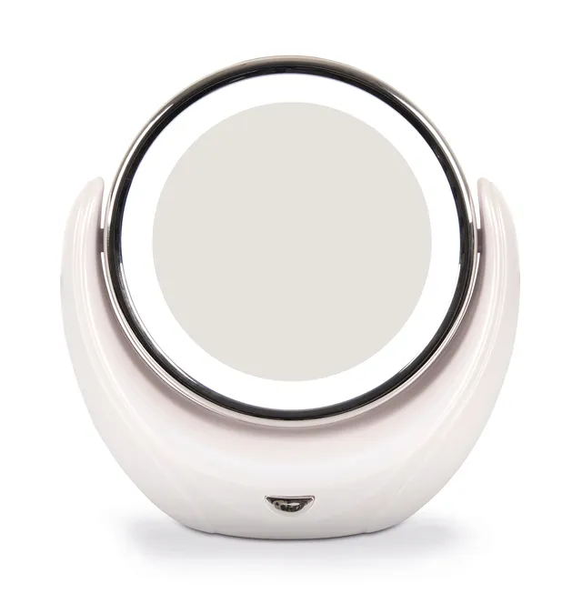 rio-make-up-standspiegel-mit-led-beleuchtung-doppelseitig-1-fach-und-5-fache-ver image 1