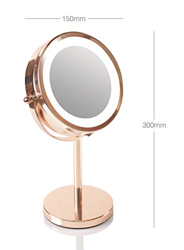 rio-kosmetikspiegel-mit-led-beleuchtung-doppelseitig-360-drehbar-1x-5x-vergr-eru image 7