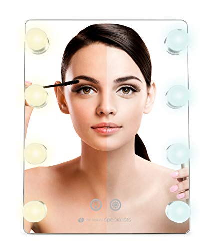 rio-hollywood-glamour-lichtspiegel-mit-8-led-lampen-2-lichtstufen-wand-oder-stan image 8