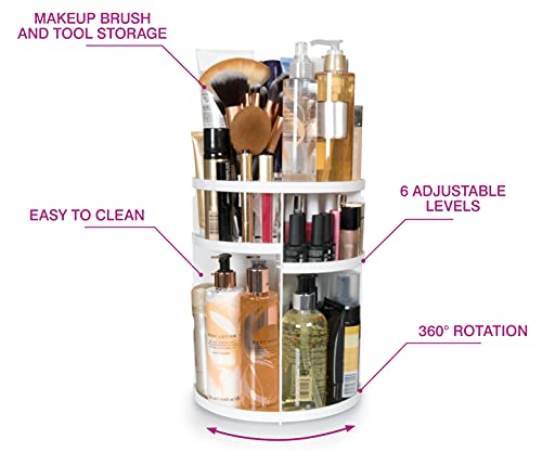 rio-make-up-kosmetik-pinsel-360-drehbarer-karussell-organizer-mit-6-verstellbare image 8