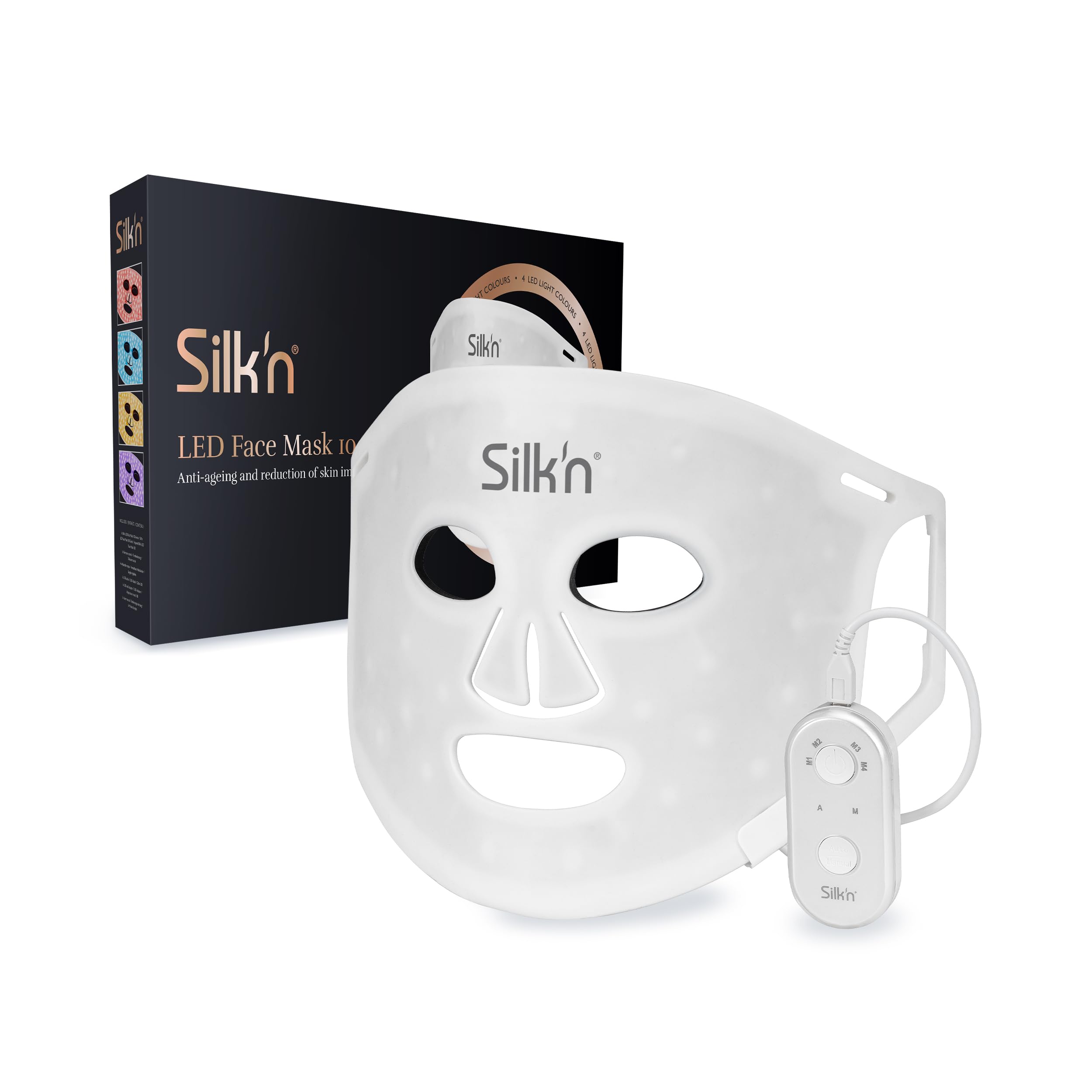 silk-n-led-gesichtsmaske-mit-lichttherapie-rot-blau-gelb-violett-f-r-anti-aging- image 2