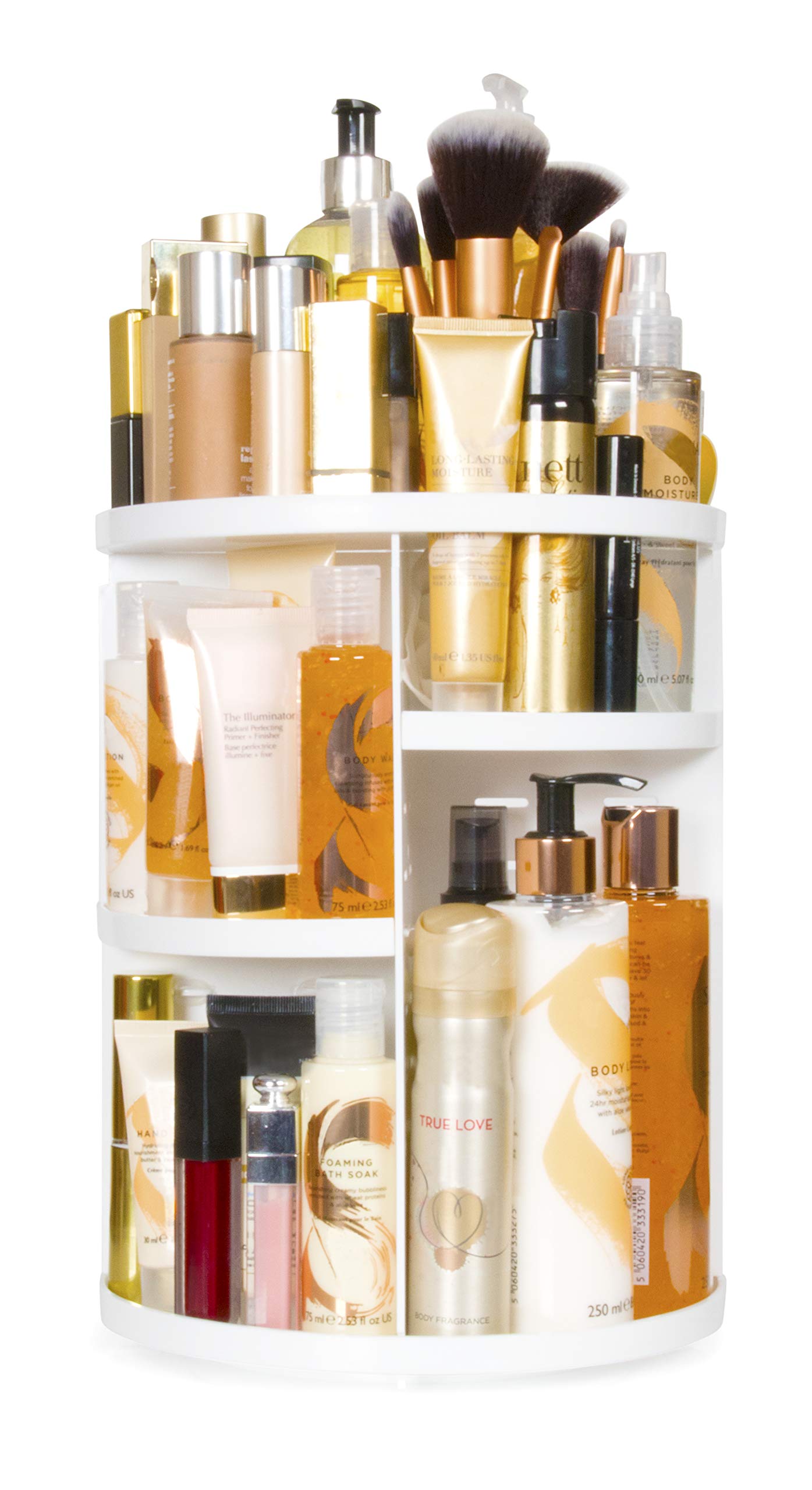 rio-make-up-kosmetik-pinsel-360-drehbarer-karussell-organizer-mit-6-verstellbare image 1