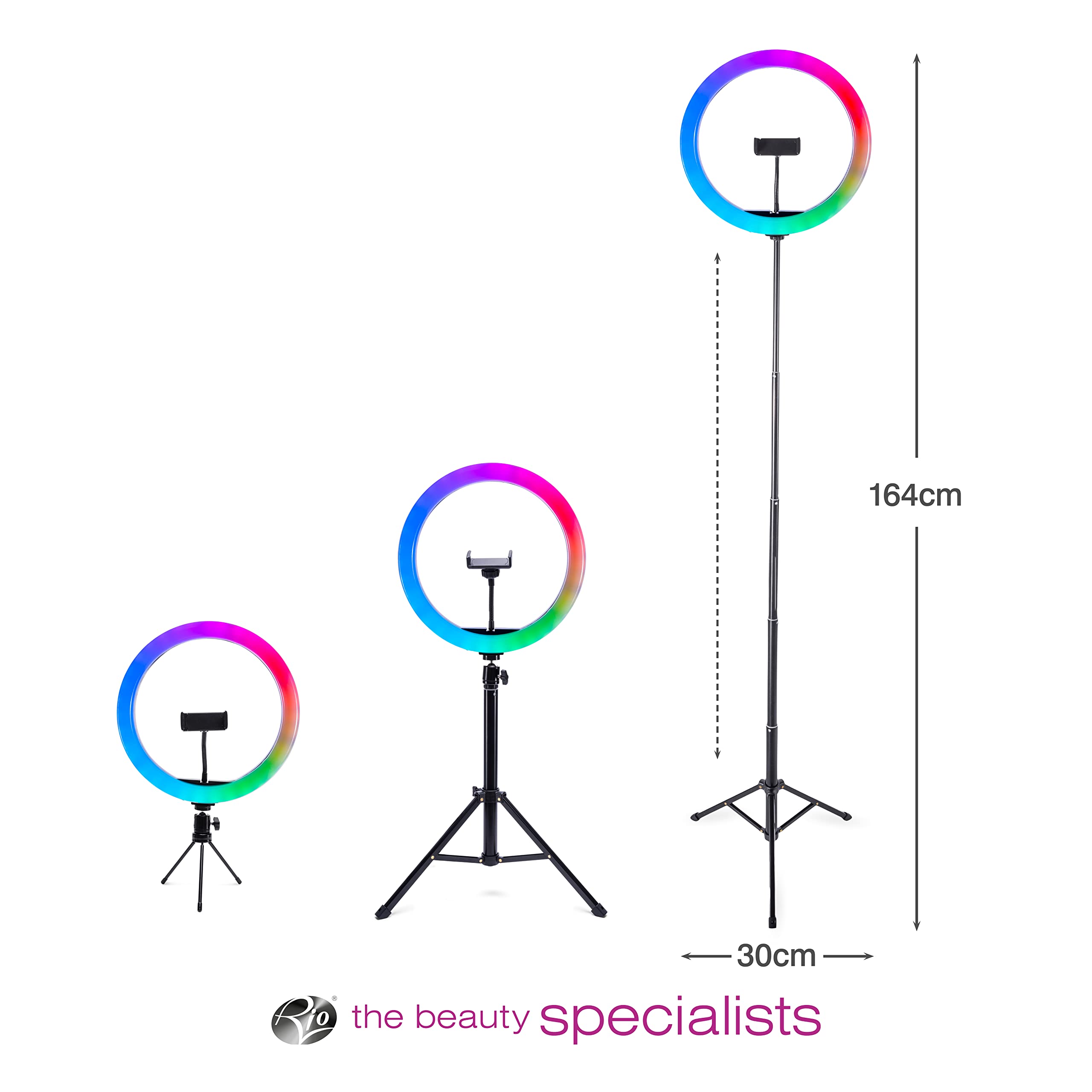 rio-studio-rgb-beauty-ring-light-30-cm-rgb-led-ringlicht-mit-50-farben-3-lichtei image 5