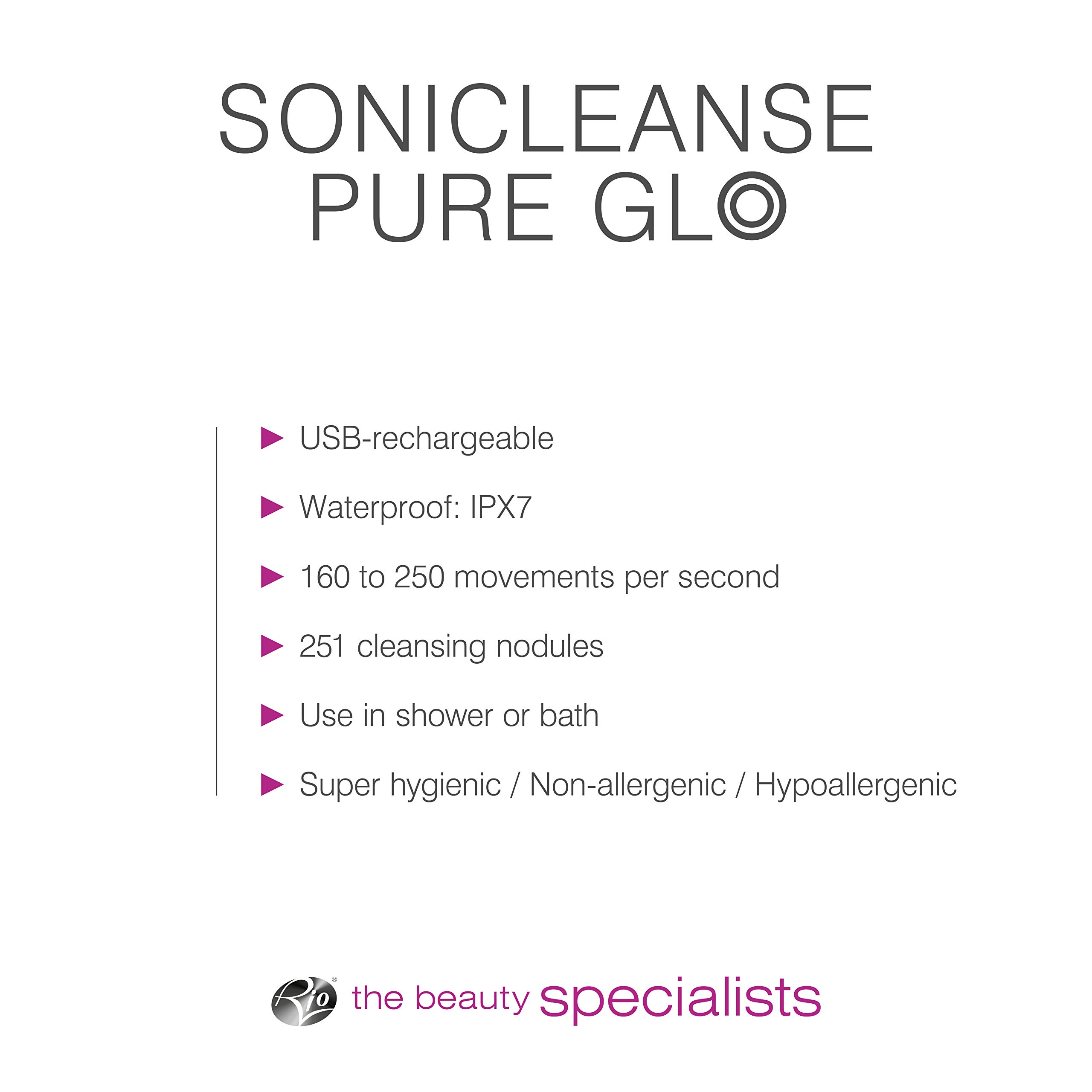 rio-beauty-sonicleanse-glo-gesichtsreinigungsb-rste-augenmassageger-t-sonic-ipx7 image 3