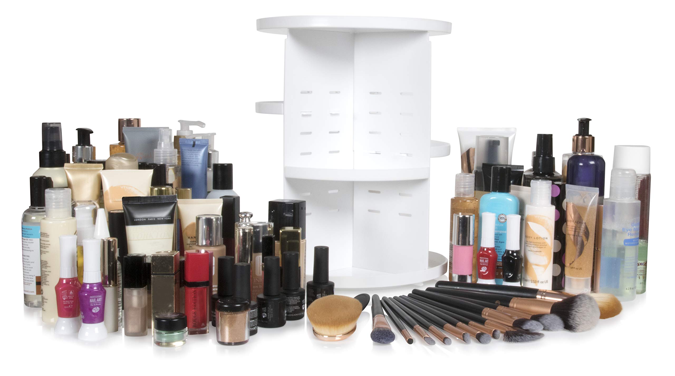 rio-make-up-kosmetik-pinsel-360-drehbarer-karussell-organizer-mit-6-verstellbare image 3