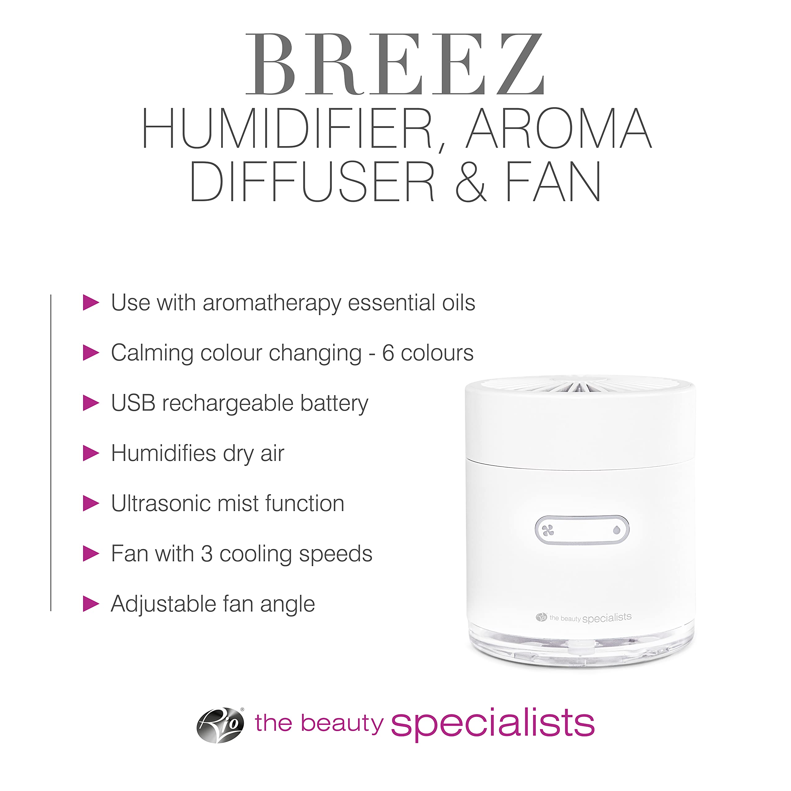 rio-breez-aroma-diffusor-luftbefeuchter-und-ventilator-in-einem-aromatherapie-f- image 6