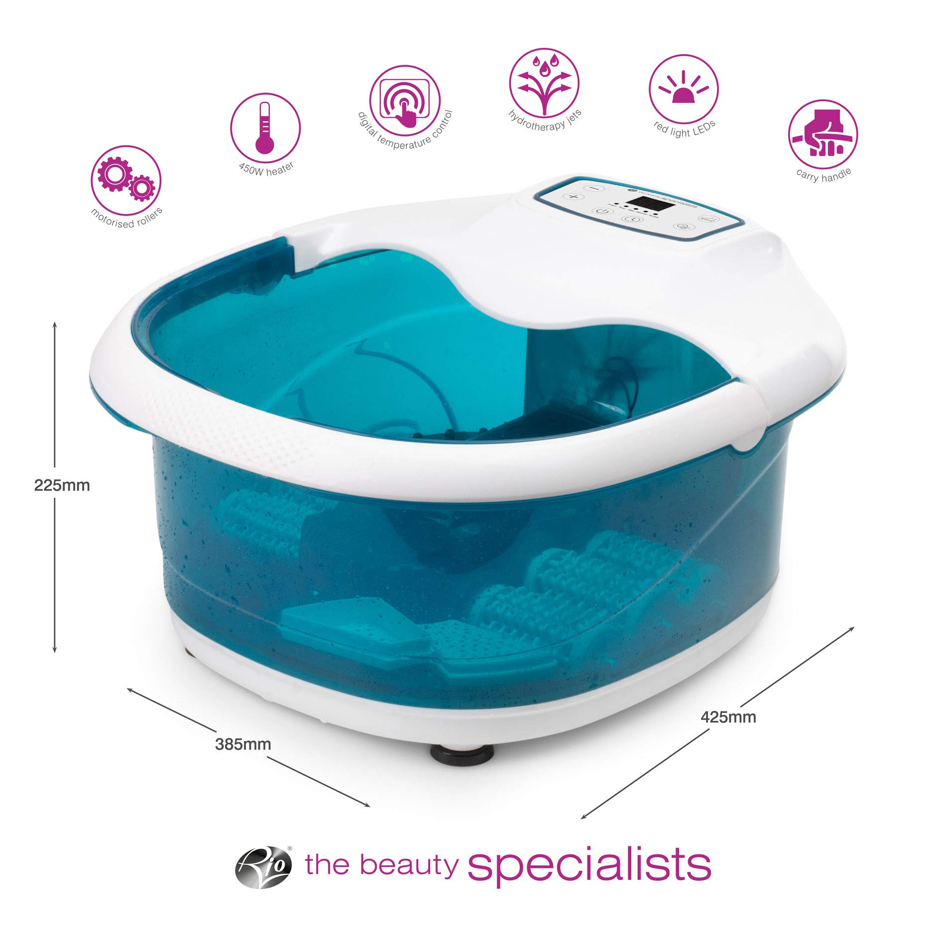 rio-fu-spa-badewanne-6-motorisierte-massagerollen-450-w-heizung-hydrotherapie-ar image 4