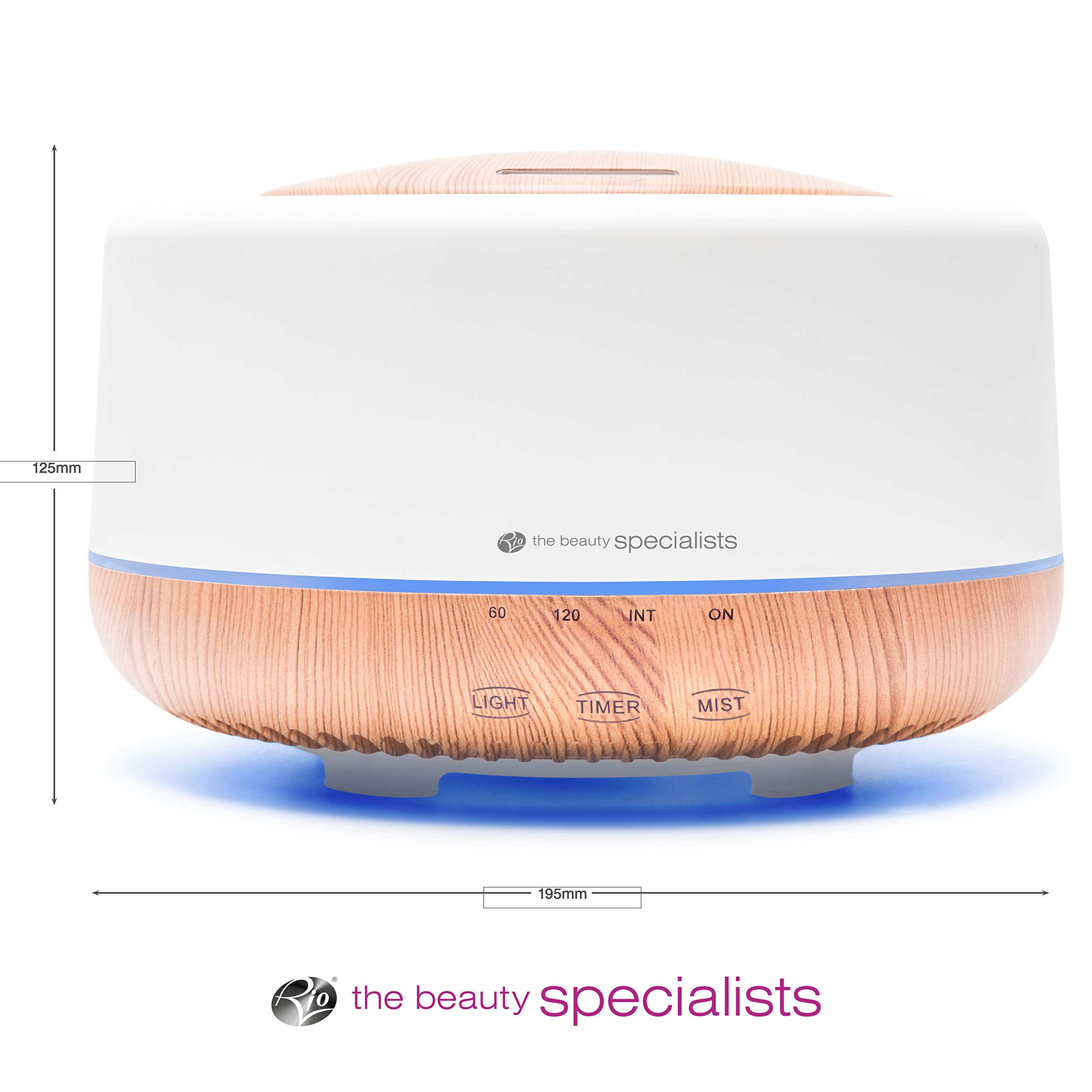 rio-beauty-alora-aroma-diffusor-luftbefeuchter-und-nachtlicht-700-ml-7-led-farbl image 2