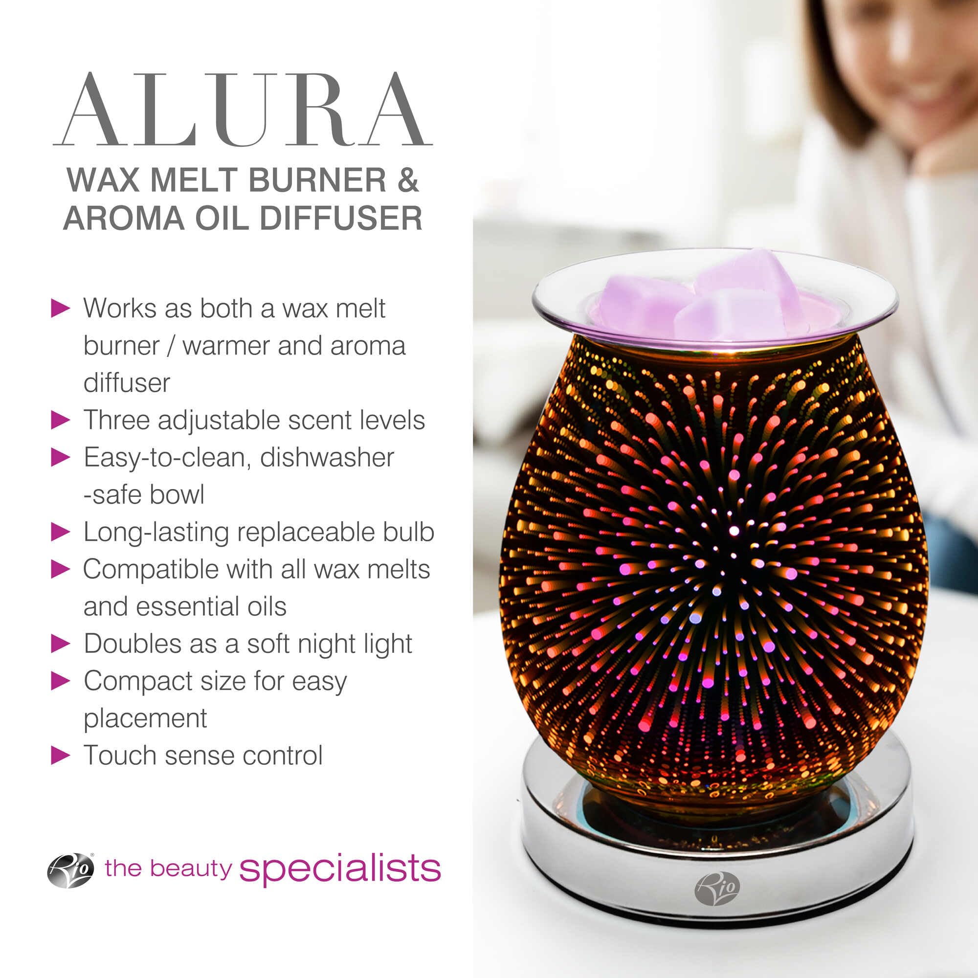 rio-alura-wachsschmelzbrenner-aroma-diffusor-elektrisch-3-duftstufen image 8