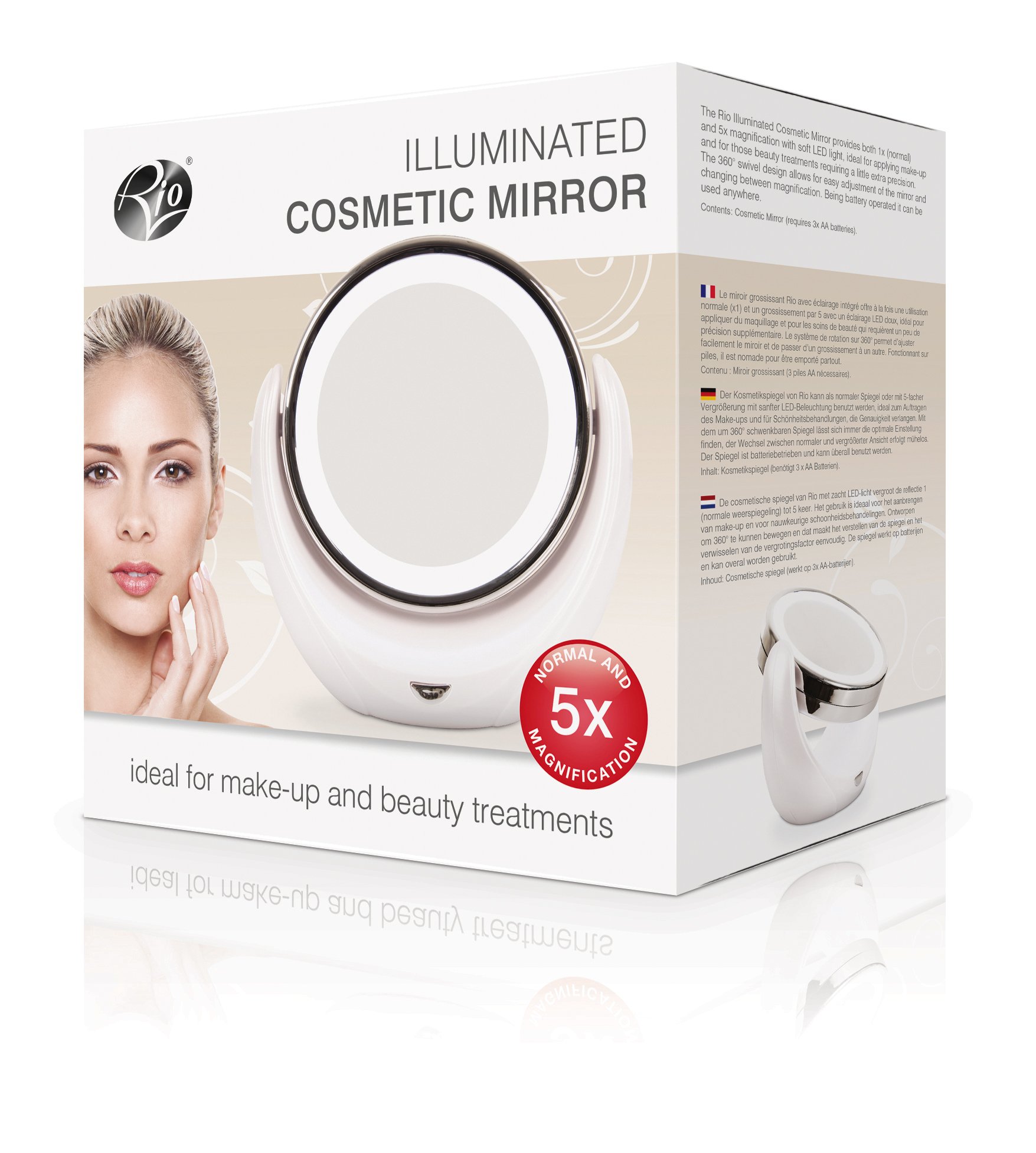 rio-make-up-standspiegel-mit-led-beleuchtung-doppelseitig-1-fach-und-5-fache-ver image 4