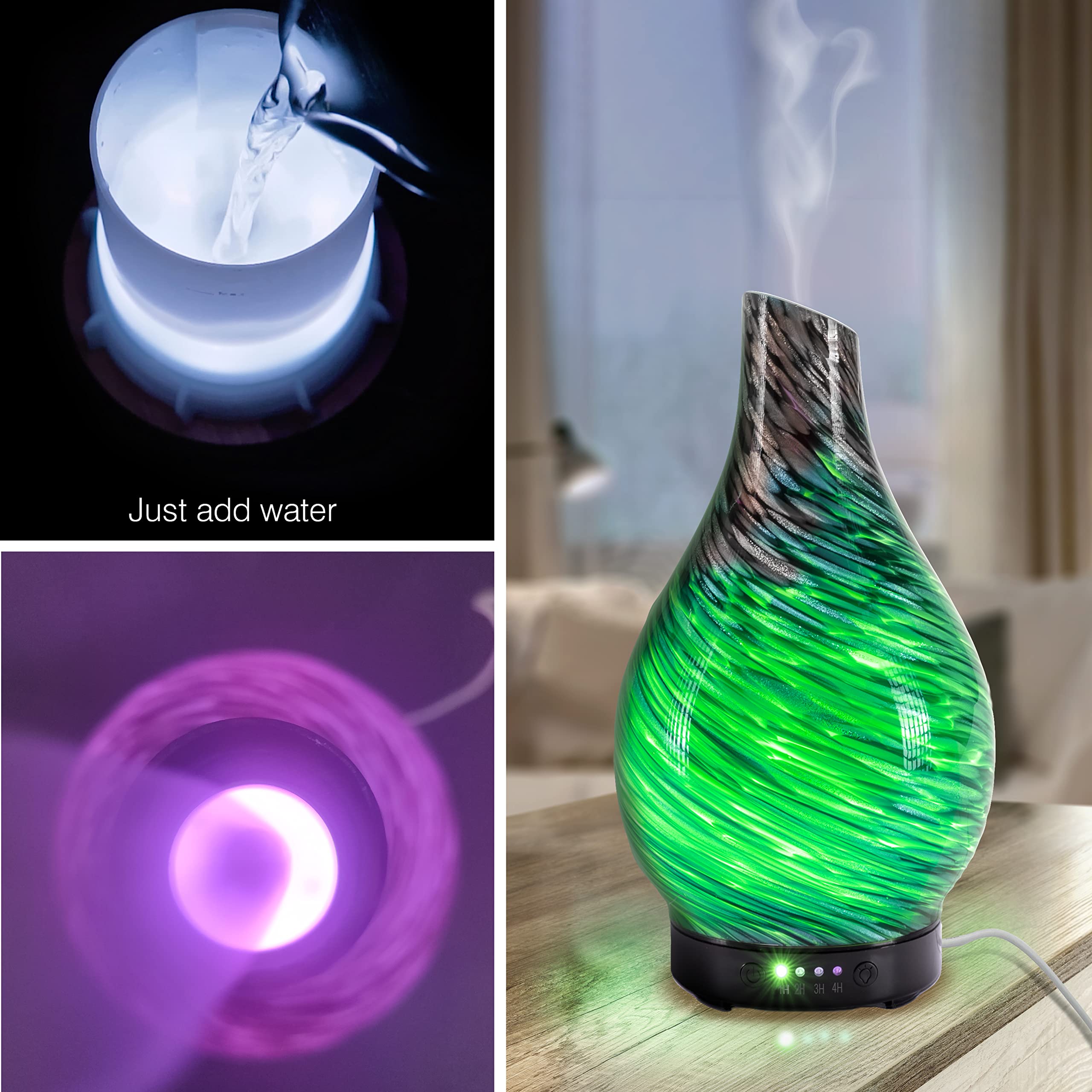 rio-olia-ultraschall-aromatherapie-diffusor-mit-handgefertigtem-glas-nachtlicht- image 2