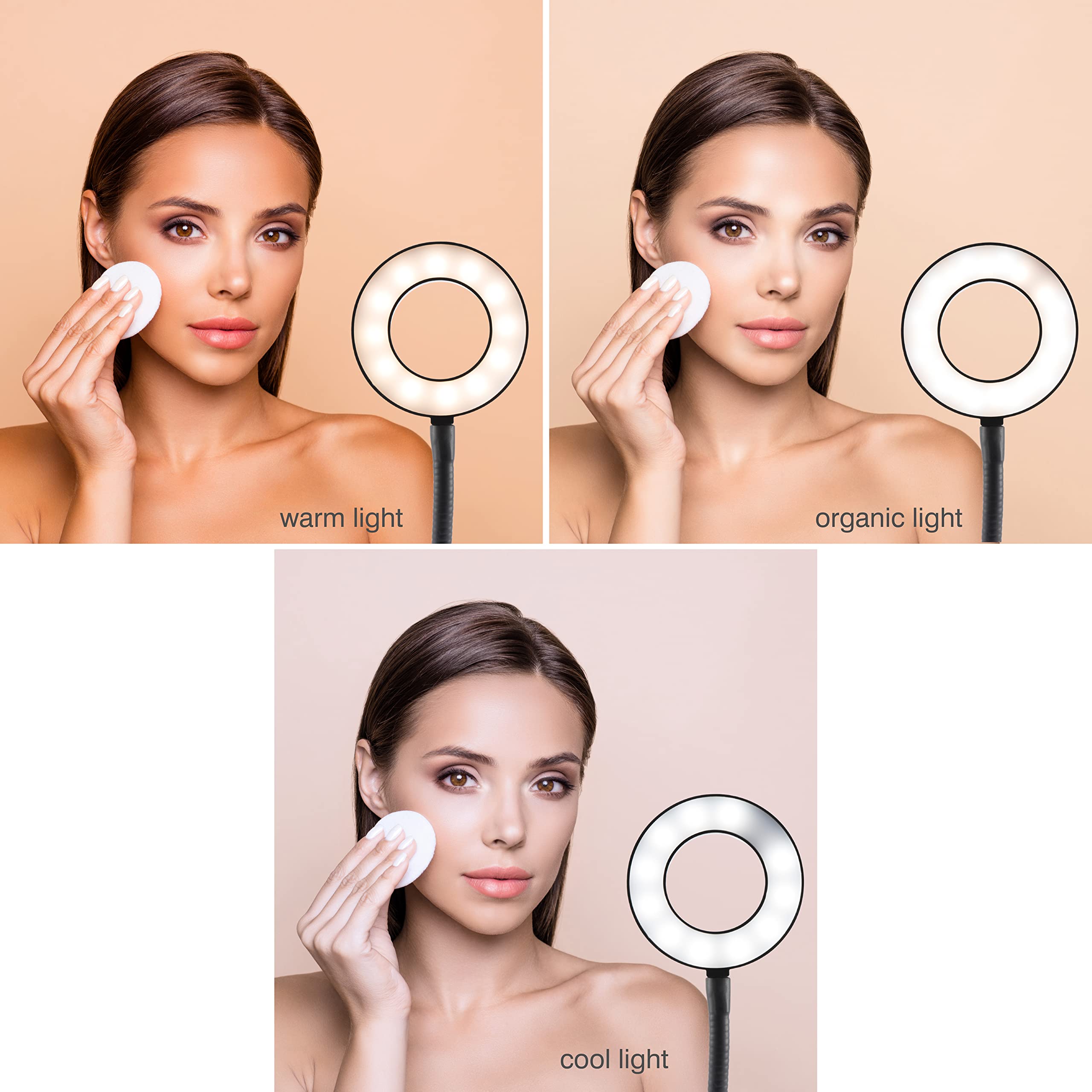 rio-beauty-station-led-ringlicht-mit-klemme-und-telefonhalter image 3