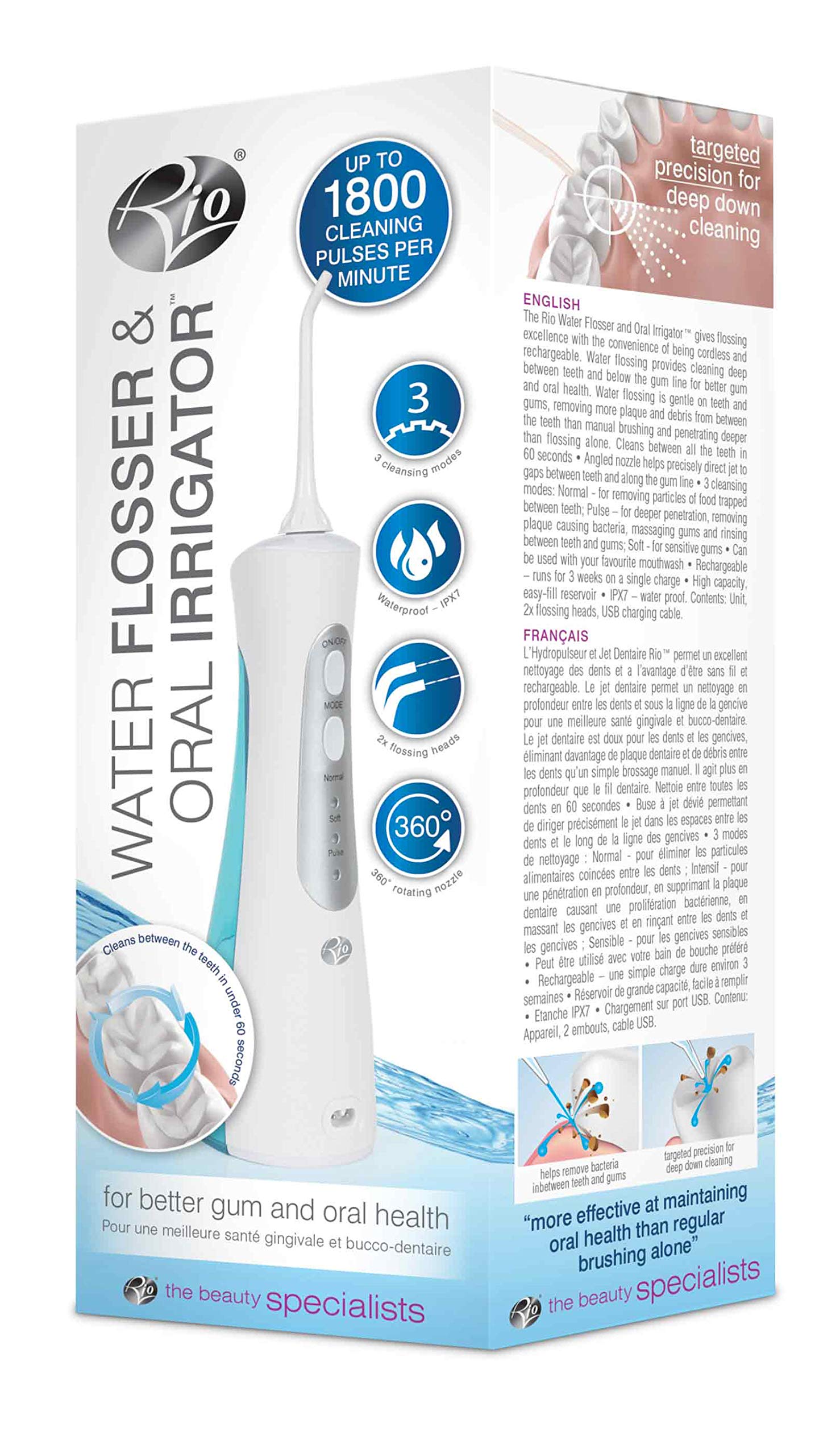 rio-kabellose-usb-wiederaufladbare-munddusche-water-flosser image 3